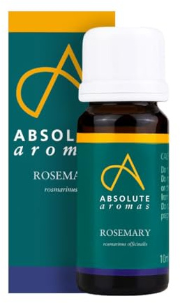 Absolute Aromas Rosemary Essential Oil 10ml - 100% Pure, Natural, Undiluted, Cruelty Free and Vegan – for use in Aromatherapy, Diffusers, Hair Care and Skincare