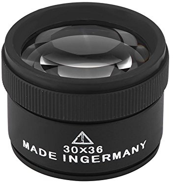 Brino Professional Jewelry 30X Loupe Lens, Jewellers Loupe, Loupe Magnifier Eye Jeweller Magnifying Inspection Tool For Stamp And Coin Collection