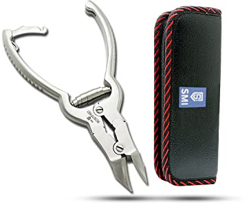 SMI 16 cm Tronchese per Unghie dei Piedi, Tronchesino Tagliaunghie Professinale per Unghie Spesse e Dure, Taglia unghie per piedi di precisione, Acciaio inossidabile Tagliaunghie con Custodia