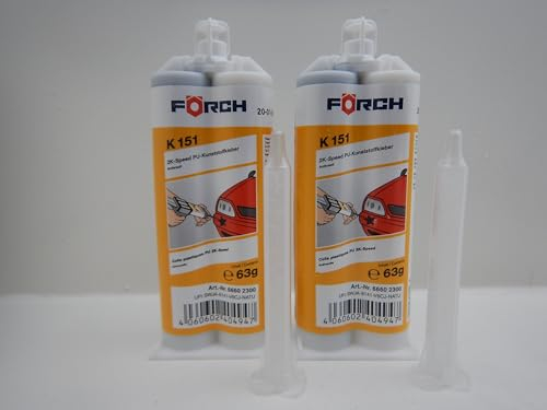 FÖRCH Lot de 2 tubes de réparation 2K Speed K151 - Pour 2 composants - 60 g