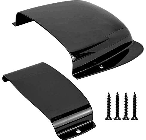 Cubierta de pastilla PB para bajo el¨¦ctrico, protectora met¨¢lica con 4 tornillos de montaje (Negro)
