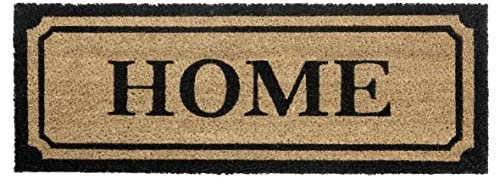 Hanse Home Kokos Fußmatte Schmal für Innen - Schmutzfangmatte Natur, Kokosmatte Home, Fußabtreter rutschfest für Flur, Terrasse, Eingangsbereich - 27x70cm