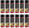 Colle en spray extra forte pour bricolage et industrie - Spray adhésif pour mousse, bois, tissu, cuir, feutre, etc. - Tête de pulvérisation réglable - Boîte de 500 ml (12)