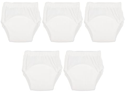 CLISPEED Lot De 5 Culottes D'apprentissage Bébé Garçons m Coton Respirant Absorbant Propreté Mode Entrainement Sous-vêtements Garçon Et Filles Usage Quotidien