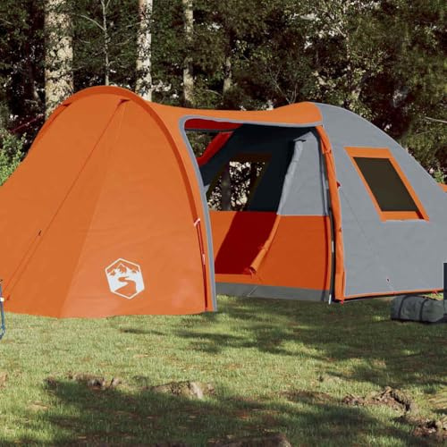 Genérico Tienda Familiar con cúpula para 6 Personas Impermeable Naranja,Deportes,Actividades al Aire Libre,Camping y Senderismo,Tiendas de campaña,Naranja,10 KG,94355