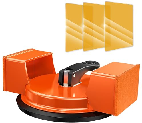 Golvklyvningsverktyg, laminatläggningsverktyg, förbättrad sugkopp och 3 självhäftande dynor för laminat, trä, kakel, vinyl – hållbart, kompakt och effektivt golvläggningsverktyg (DD6)