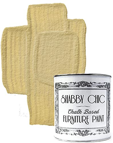 Shabby Chic Chalk Based Furniture Paint, Rhubarb & Custard - 250 ml | Distressed Matt Finish for Furniture, Home Decor or DIY | Interior & Exterior | Non-Sand, Suitable for Wood, Plastic & Metal