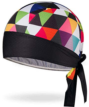 JPOJPO Sweat Wicking Cap Helmet Liner Skull Hat Breathable Cycling Head Wrap for Women Men Outdoor Activities Sport