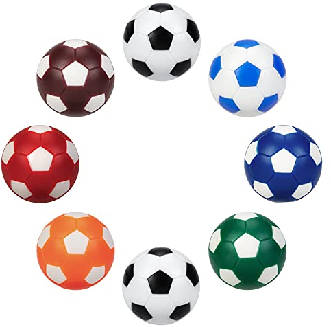 BEBUPO Tischfußball Kickerbälle 8 Stück,Tischfussball bälle Ersatzbälle 32mm Mini Tischkicker bälle Fußballspiel für Erwachsene und Kinder
