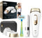 Braun IPL Silk-Expert Pro 5, At Home Permanent Visible Hair Removal, White/Gold, PL5223 & Braun Face Mini Hair Remover FS1000