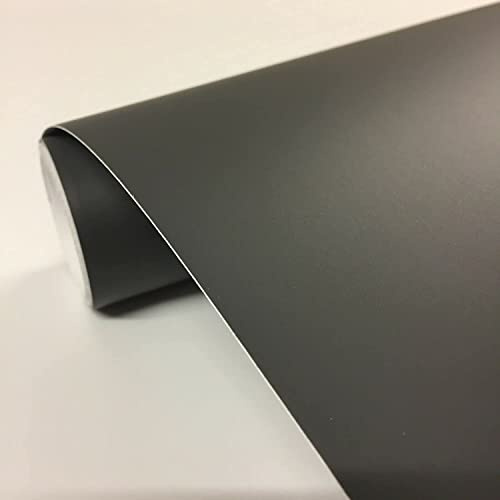 vgoltd Furniture Sticker Matt Vinyl Roll Self Adhesive Contact Paper for Kitchen Cupboards Cabinet Fridge Door Tables Drawers & Wardrobe (Dark Grey, 30 x 100 cm)