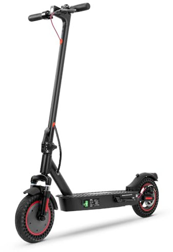 Trottinette Électrique Adulte 10”, Moteur de 500, Batterie 374,4WH, Autonomie 40KM, Vitesse Max 25 KM/H, Scooter Électrique Adulte avec App, Pliable, Charge 100-120 kg, Freinage Double, Sac