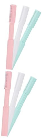 FRCOLOR 2 Sätze Augenbrauenklinge Eyebrow Contouring Eyebrow Shaver Plasure Bartwichse Schnurrbart Farben Mischen Messerscharfer Rasiermesser Augenbrauenformer Augenbrauen-set 3 Stück * 2