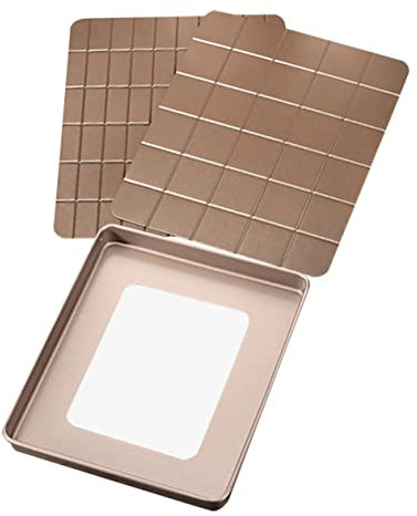 FUNOMOCYA Microwave Crisper Pan Baking Pan Nougat Tray Mold Easy to Clean Non-Stick Surface for Delightful Nougat