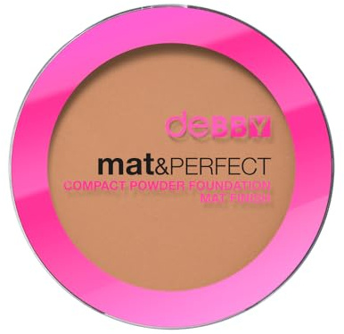 Debby By Deborah Mat & Perfect Compact Powder Foundation Mat Finish 03 Fondotinta Compatto In Polvere Waterproof