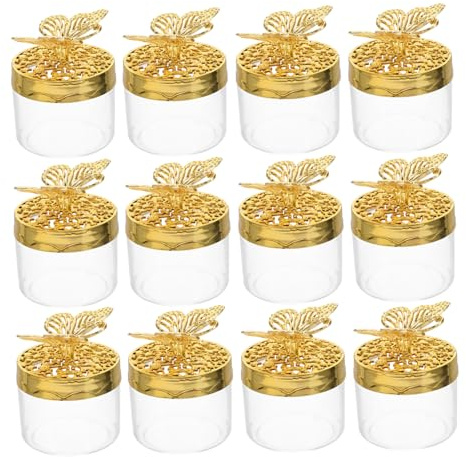 SMASOLO 12piezas Caja De Dulces Para Bodas Europeo Forma De Transparente Para Chocolates Dulces y Golosinas Eventos De Boda