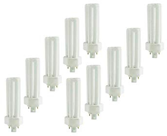 Circle (10 Pack PLT-42W 850, 4 Pin GX24Q-4, 42 Watt Triple Tube, Compact Fluorescent Light Bulb