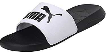 PUMA Unisex Popcat 20 Slide-Sandalen, Puma Black Puma White, 40.5 EU