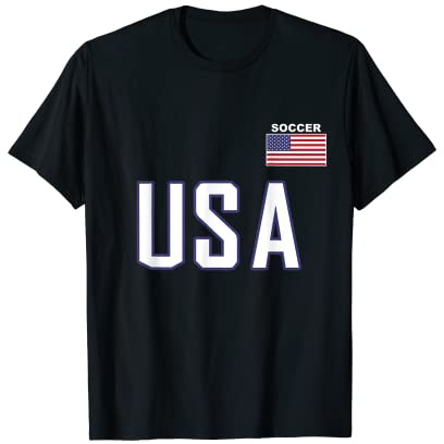 USA Flag Soccer Team Cool Futbol Equipment Men Women T-Shirt