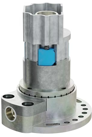 DIWARO. K007 Roller Shutter Gear, Reduction 2:1 Left, Drive 6 mm Internal Square, with Pin, Crank Gear, Bevel Gear for 40.5 mm Kittelberger Shaft