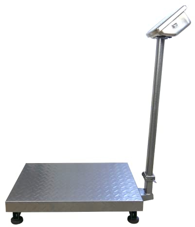 Plattformwaage bis 500 kg, elektronische Paketwaage, Ladenwaage, Postwaage, Digitalwaage, professionelle Wägeplatte, wagPRO P500 HDWR
