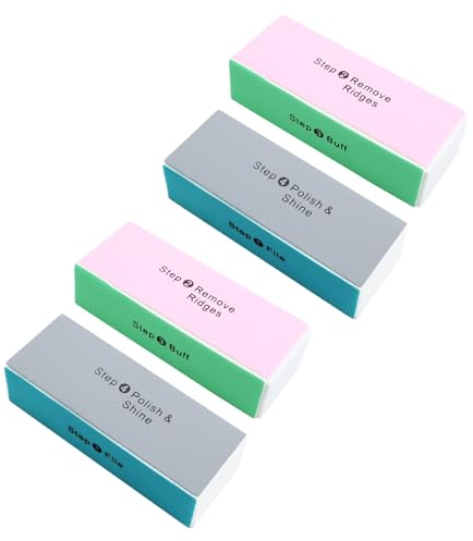 Buffer Unghie,6 PCS Lucidatura File Professionale 4 Lati Modo Nail File Nail File Manicure Nail Art Strumenti per Modellare Levigare E Lucidare Le Unghie
