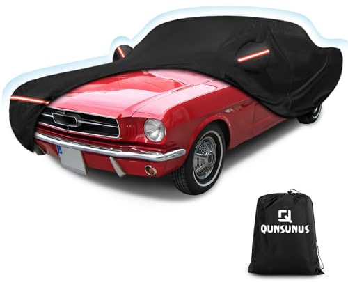 QUNSUNUS Car Cover for Ford Mustang 1964-1968 Waterproof with Cotton Lining