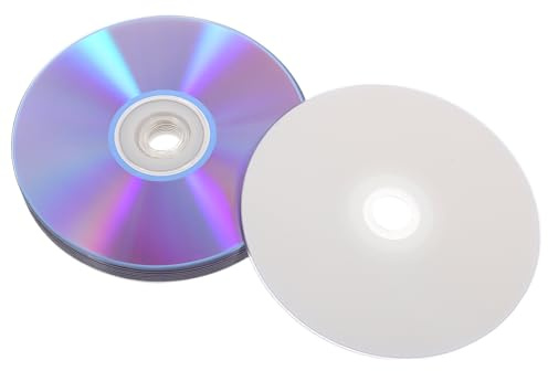 Homoyoyo Discos CD-r Vírgenes Grabables 10 Pcs, Alta Capacidad para Música y Grabación Telefónica, DVD-r Imprimibles, Compatibles Múltiples Dispositivos, Almacenamiento Multimedia Fiable