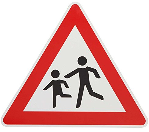 ORIGINAL Verkehrsschild ACHTUNG KINDER Nr. 136-10 Aufst. rechts Verkehrszeichen Schilder RAL Kinderschild Warnschild spielende Kinder Verkehrsschilder Strassenschild Hinweisschild Gefahrenschild