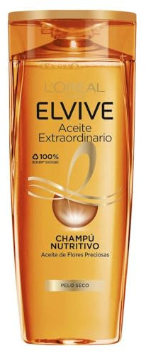 L'Oreal Paris Elvive Champú Nutritivo Aceite Extraordinario Para Pelo Seco, 400ml