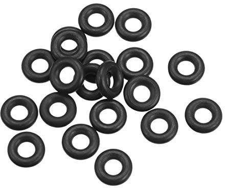 sourcing map 20 Stück Dichtung O-Ringe 11mm AD 4,8mm ID 3,1mm Breite Nitrilkautschuk Metrische Dichtungsringe Gummi Unterlegscheiben für Wasserhahn Schlauch Öl Säure Beständig Schlauch