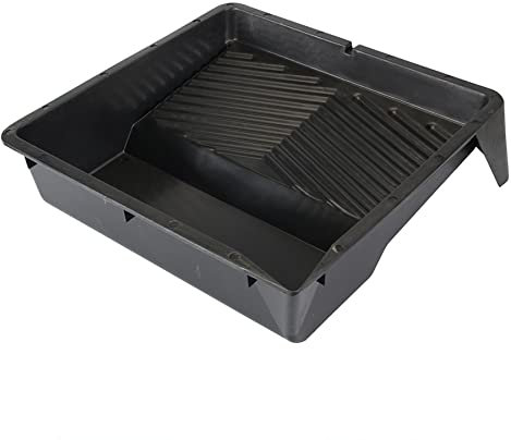 Dapetz ® Roller Tray 300mm Durable Black Polypropylene Roller Tray, For Use With All Types Of Oil And Water-Based Paint, Varnish, Lacquer And Wallpaper Paste Removes Excess Paint And Ensures