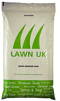 Lawn UK Hardwearing Grass Seed - Sprogs & Dogs Grass Seeds Fast Growing - 3kg up to 90sqm Coverage - Ideal for Family Lawns - Super Durable Perfect for Children & Pets