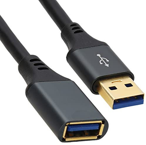 Kenable PRO Metal USB 3.0 Extension Cable 20AWG High Speed Lead A Plug to Socket 1m