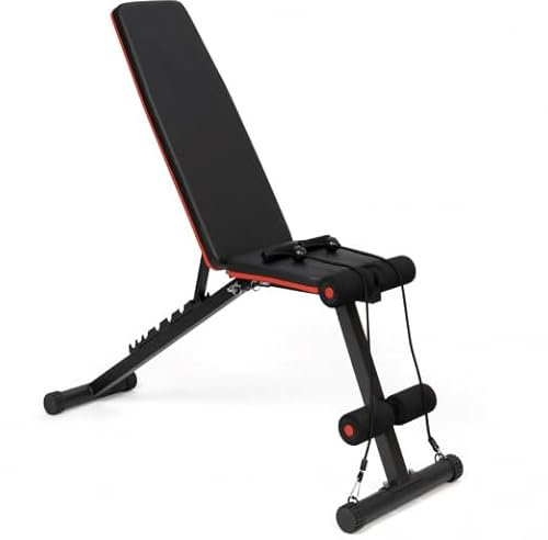 IDMarket - Verstellbare und neigbare Fitnessbank für Ganzkörpertraining