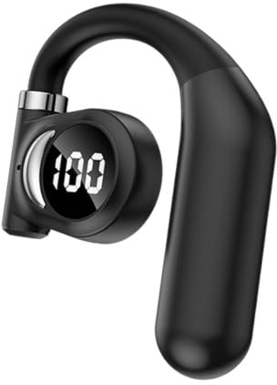 Auricolare sinistro singolo - Auricolari a conduzione ossea, innovativo Open Fit | Vestibilità sicura per lo sport, suono wireless resistente al sudore, elettronica di intrattenimento per do
