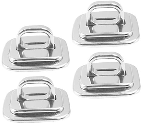 NUOBESTY 4pcs Laptop Security Anchor Plates with Fixed Base for Cable Locks, Universal Anti-Theft Desktop Mount for Notebooks and Tablets, External Locking Accessory