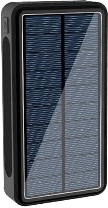Soldriven, bärbar laddare, solcellsladdning lättvikt byggd USB-kompatibilitet inbyggd lampa, elektronikutrustning för vuxna, tonåringar, män, kvinnor 15,3 x 8,19 x 1,3 tum