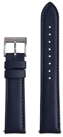 HRTUFN cuicu Bracelets en toile de voile Blancpain for montres plongée, 20 mm et 22, for hommes femmes, à dégagement rapide, étanches(Blue Silver,22mm)