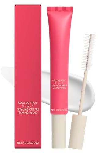 Cactus Fruit Triple-Action Styling Cream and Hold Stick - Smoothing Stick, Perfect Hairline Shaper, Lightweight Non-Greasy Smoothing Stick, Curl Defining Cream, Curl Edge Styling Hold Paste，Vegan