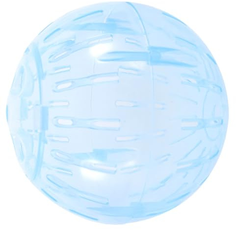 SEWACC Boule Exercice Hamster Transparent Abs et Léger pour Petits Rongeurs Fourniture Sportive Portable et Facile à Installer Bleu