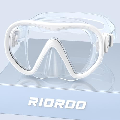 RIOROO Kids Snorkel Mask, 180° HD Panorama, Anti-Fog & Leak-Proof Floating Goggles, Suitable for Children Ages 4-16