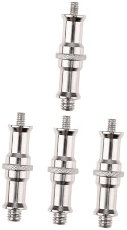 OATIPHO Adaptador de Tornillo Espiga de Hierro para Trípode y Soporte de Luz, Convertidor de 1/4 a 3/8, Resistente Alta Precisión para Fotografía