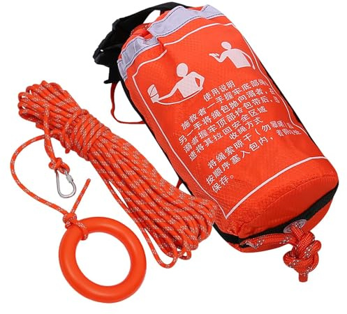 Dispositivo di galleggiamento lanciabile: galleggiante di salvataggio in nylon, borsa da lancio di emergenza, equipaggiamento di sicurezza in acqua, pacchetto salvagente galleggiante | Assistenza di r