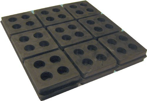 4 Pack of Anti Vibration Pads 6 x 6 x 3/4 All Rubber Vibration isolation pads