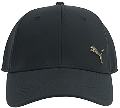 Puma Unisex-Erwachsene Stretch Fit Cap Baseballkappe, schwarz/Gold, L/XL