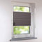 Plissee 65 x 140 cm DUETTE Silber-grau/braun Verdunkelung Wabenplissee verspannt Klemmfix ohne Bohren Faltrollo Raffrollo für Fenster und Türen
