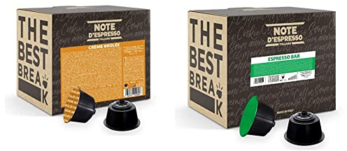 Note d'Espresso - Crème Brûlée - Cápsulas compatibles con Cafeteras NESCAFE'* DOLCE GUSTO* - 48 caps & Espresso Bar - Cápsulas de Café compatibles con Cafeteras NESCAFE'* DOLCE GUSTO* - 48 caps