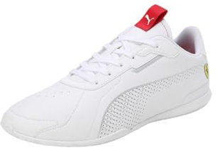 PUMA Erwachsene Scuderia Ferrari HP Neo Cat 3.0 Sneakers 44, White Silver Metallic