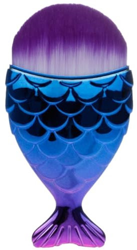 NHQZ Spazzolino Unghie Mani,Spazzola Unghie,Pennello Blush,Pennello per Cipria in Polvere,Spazzole per Unghie per Rimuovere la Polvere da Manicure,Fibra Artificiale,Pulire le Unghie(Viola)